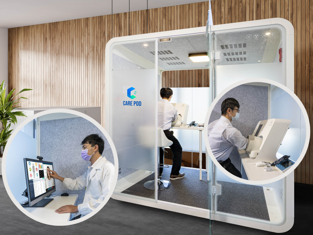 达擎于医疗科技展中展出＂远距诊疗舱＂，以因应医疗数字化及社会高龄化趋势下、复诊及慢性病患等族群对于远距看诊需求逐渐升高所推出的创新整合方案。多功能合一、高隐私性的远距诊疗舱可根据病患端与医师端的不同需求，提供弹性化及客制化功能，节省医生和病患的精力及时间