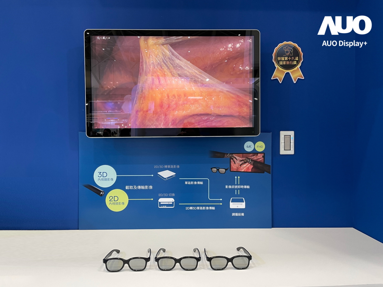 達擎寬視角3D醫療顯示器，協助醫護團隊成員於手術進行時，皆能看到一致性的3D影像，提高溝通效率，使手術更精準、快速完成達擎寬視角3D醫療顯示器，協助醫護團隊成員於手術進行時，皆能看到一致性的3D影像，提高溝通效率，使手術更精準、快速完成