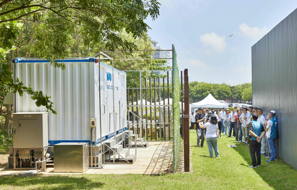 友達西大墩窯文化館建置屋頂全綠電及儲能櫃，為兼具創能儲能的永續綠能場域