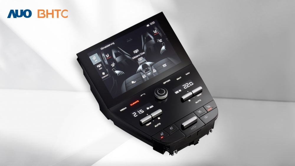 BHTC, AUO&rsquo;s latest force in expanding comprehensive smart mobility solutions, showcases its Display HMI products for the center and rear consoles, which are capable of multi-zone automatic air conditioning, image displays for visualization of a 3D-like compartment. To avoid functions being triggered unintentionally, the so-called force-sense technology is applied in conjunction with tactile and acoustic feedback to provide users with a seamless, intuitive and easy-to-navigate interface.