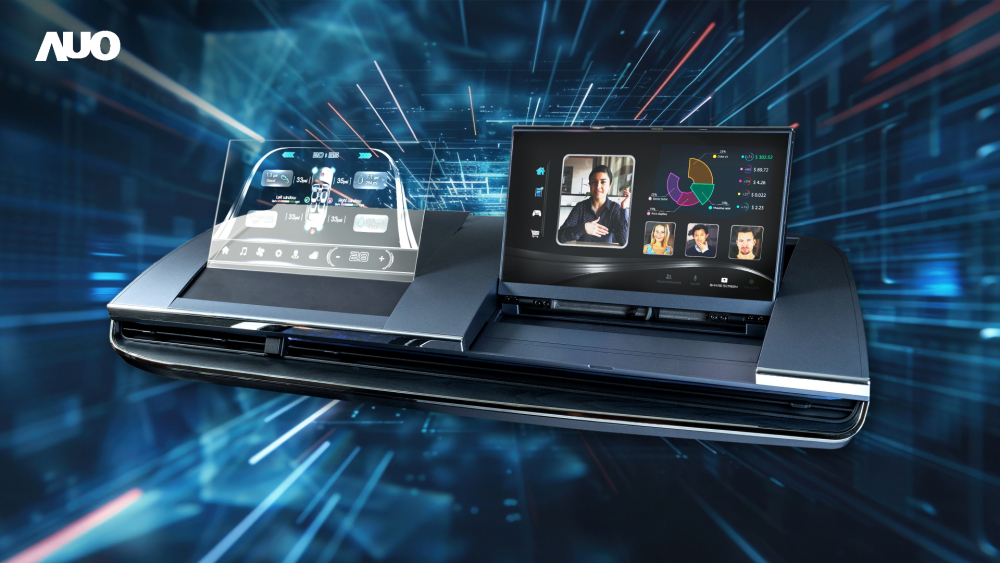 k1体育Micro LED Display HMI解决方案打造透明Micro LED前座仪表，呈现信息并保留驾驶视野开阔；亦为副驾驶座乘客打造收放自如的Micro LED屏幕，在不影响显示质量的前提于显示区内建镜头，让用户能与视讯对象直接眼神接触，提供绝佳的双向沟通体验