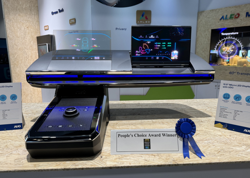 k1体育车用Micro LED Display HMI解决方案获&rdquo;最佳车用显示奖&rdquo;，以用户为中心开发，针对前座驾驶与乘客设计兼具娱乐与安全的高画质屏幕，包含车舱前座的Micro LED透明屏幕及全球首款内建镜头的智慧Micro LED显示器