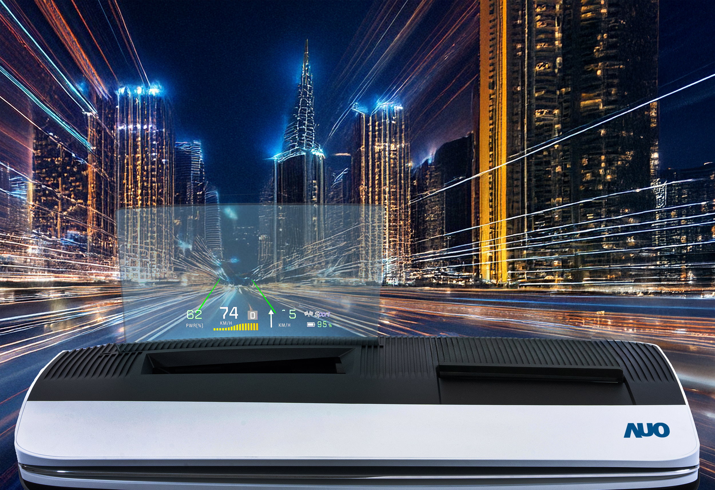 k1体育推出13吋Micro LED抬头显示器，提供高入眼亮度、高色彩饱和度的显示质量，在阳光下或黑暗中都清晰可见，并利用Micro LED模块体积小的优势，解决车用空间有限的痛点