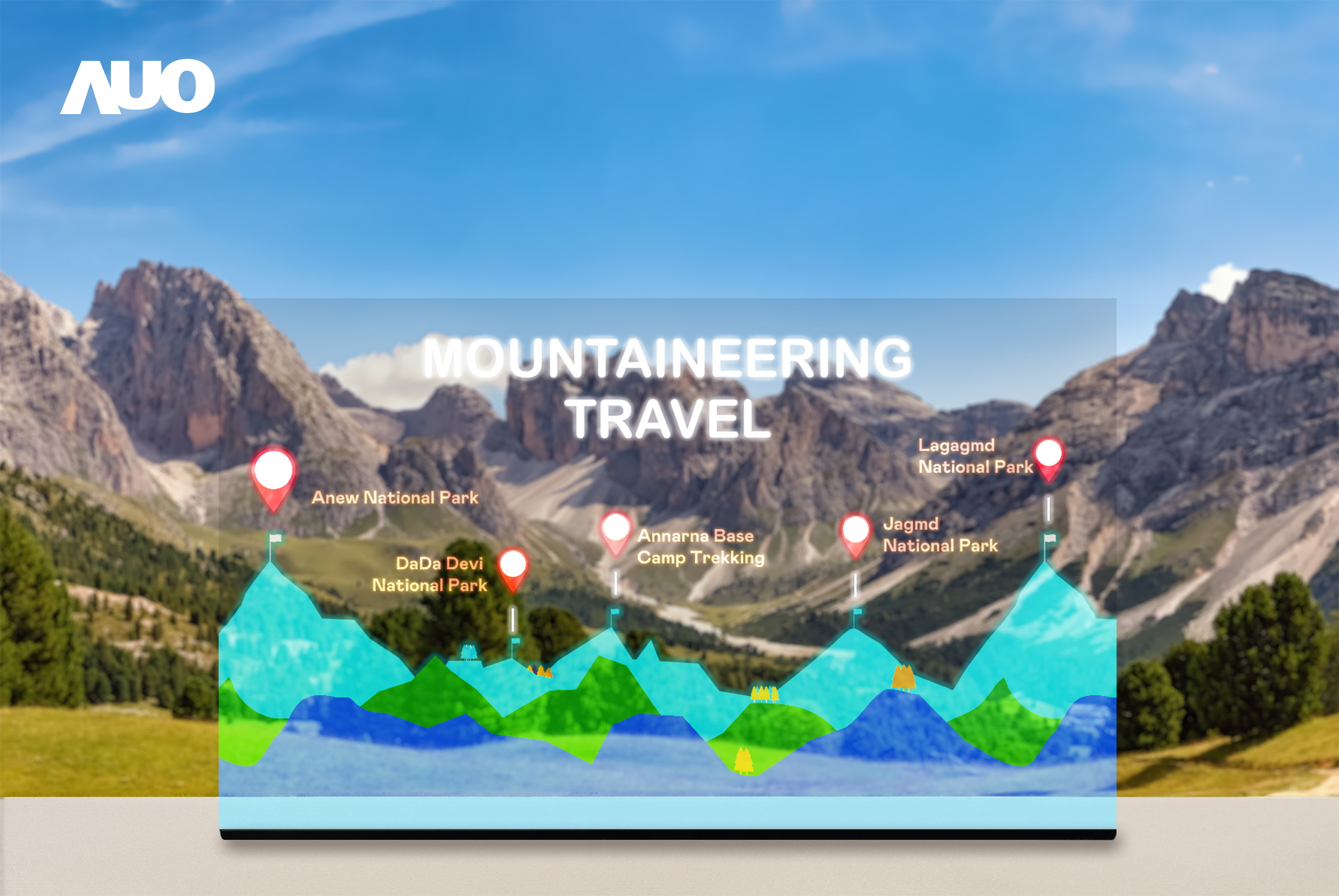 k1体育展示全球单片尺寸最大(*)42吋透明Micro LED显示器拼接而成的〝64吋透明Micro LED显示器〞，具备高透明度、1,000 nits高亮度、广色域、采用三边无边框的无缝拼接等多重特色，呈现超高清、细腻画质而不遮挡后方视觉，满足层峰需求，可广泛运用于零售、艺术展览或商业空间等场域